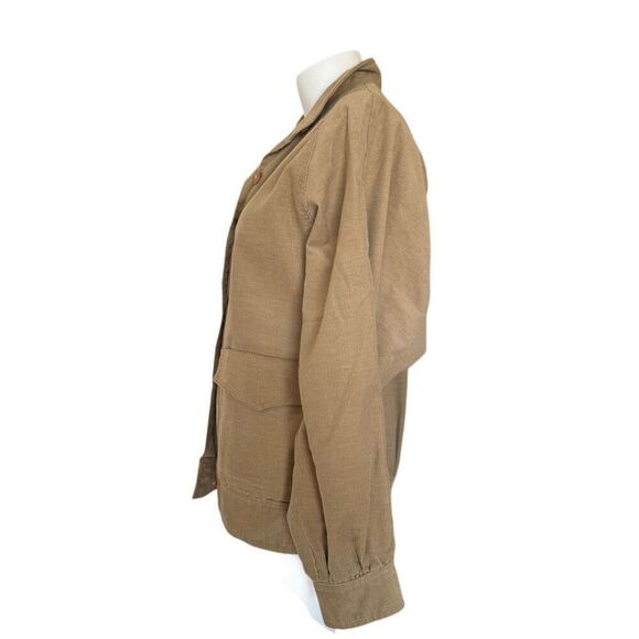 Men's L tan corduroy button up jacket vintage 70’s - Picture 2 of 6